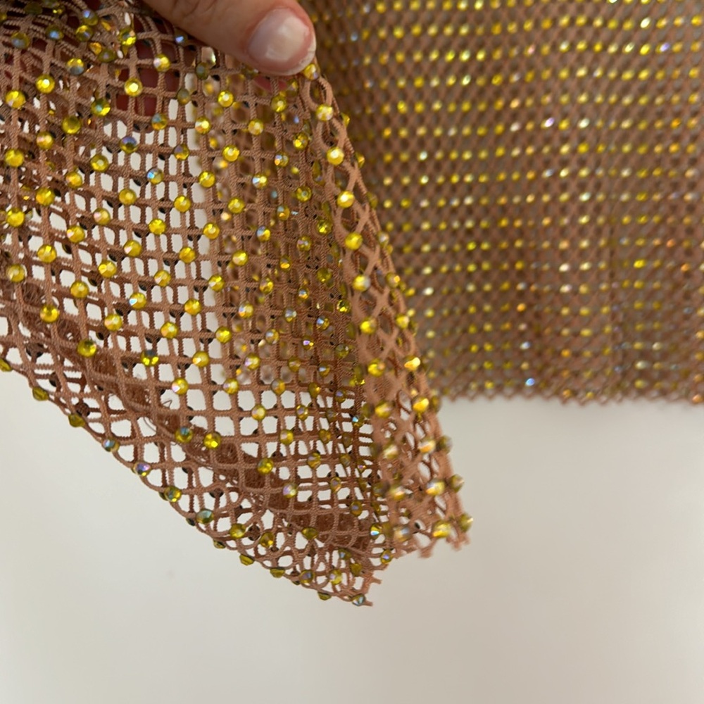 Self Portrait Crystal Mesh top - US 4 - Picture 7 of 11